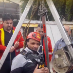 برگزاری دوره بازآموزی عملیات نجات در چاه با استفاده از سه‌پایه نجات