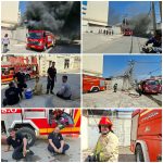 حضور میدانی رئیس سازمان آتش‌نشانی در عملیات مهار حریق انبار هایپر گلباران