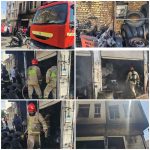 مهار به‌موقع آتش‌سوزی در مغازه آپاراتی