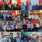استقرار و حضور نیروهای کار آزموده آتش نشانی در مسیر هیات های عزاداران حسینی عاشورا 1405