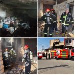 حریق زیرزمین یک منزل مسکونی توسط آتش‌نشانان مهار شد